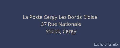 La Poste Cergy Les Bords D'oise