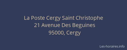 La Poste Cergy Saint Christophe