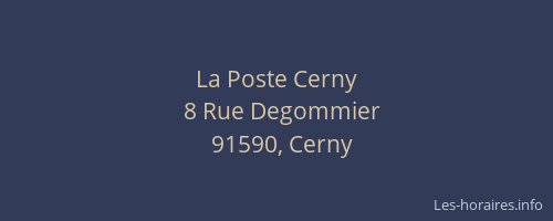 La Poste Cerny