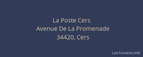 La Poste Cers