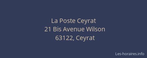 La Poste Ceyrat