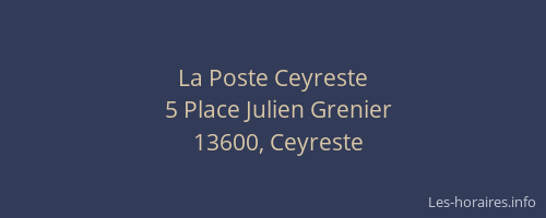 La Poste Ceyreste