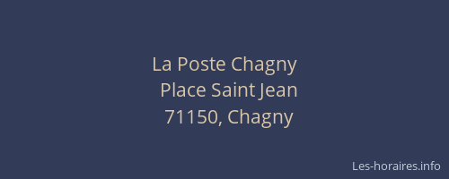 La Poste Chagny