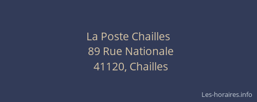 La Poste Chailles