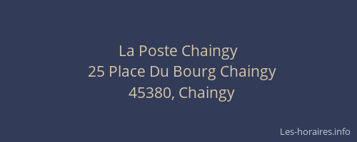 La Poste Chaingy
