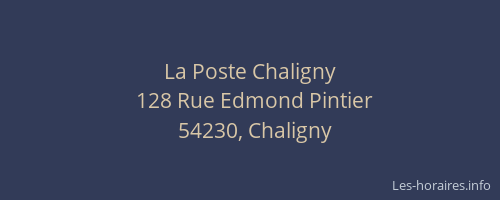 La Poste Chaligny