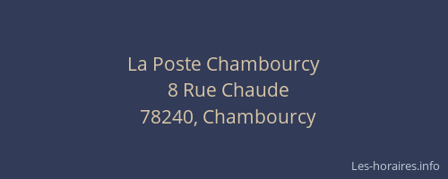 La Poste Chambourcy
