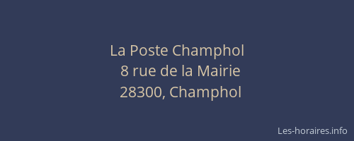 La Poste Champhol