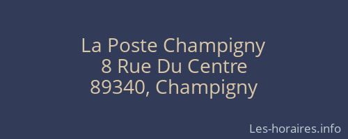 La Poste Champigny