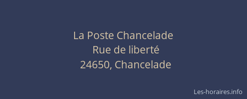 La Poste Chancelade