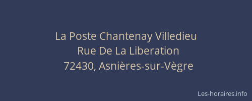 La Poste Chantenay Villedieu
