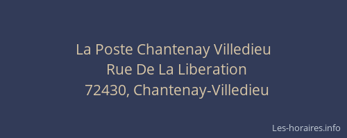 La Poste Chantenay Villedieu