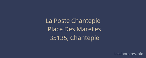 La Poste Chantepie