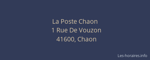 La Poste Chaon