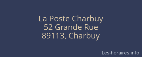 La Poste Charbuy