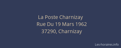 La Poste Charnizay