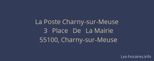 La Poste Charny-sur-Meuse