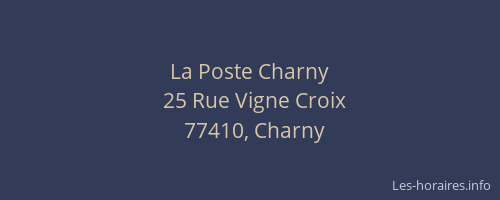La Poste Charny