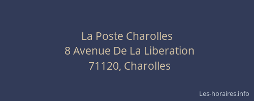 La Poste Charolles