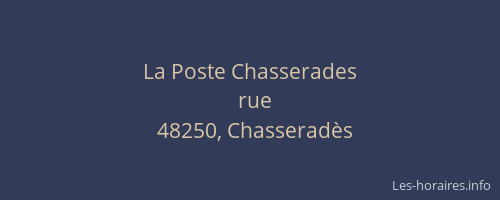 La Poste Chasserades