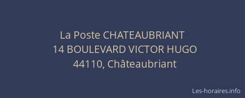 La Poste CHATEAUBRIANT