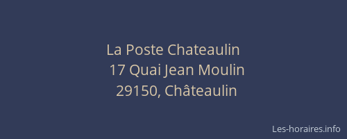 La Poste Chateaulin