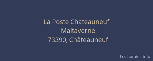 La Poste Chateauneuf
