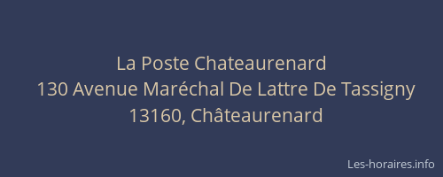 La Poste Chateaurenard