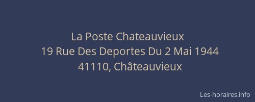 La Poste Chateauvieux