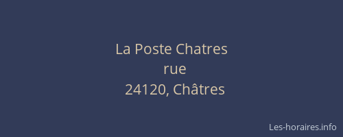 La Poste Chatres