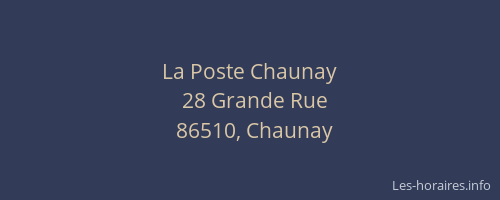 La Poste Chaunay