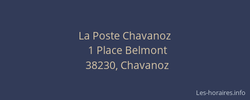 La Poste Chavanoz