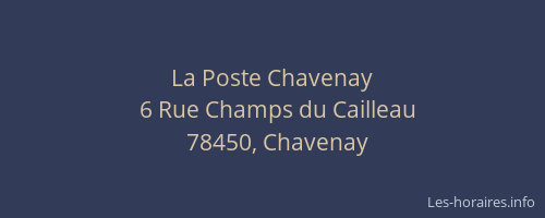 La Poste Chavenay