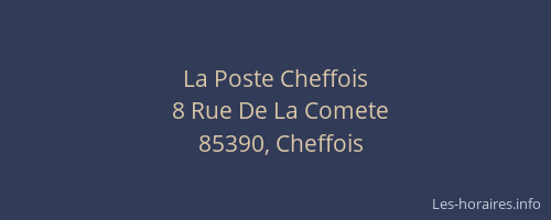 La Poste Cheffois