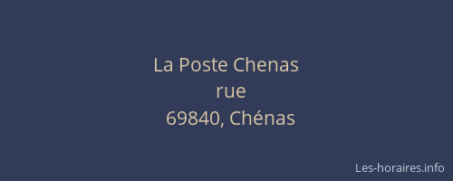 La Poste Chenas