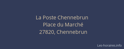 La Poste Chennebrun
