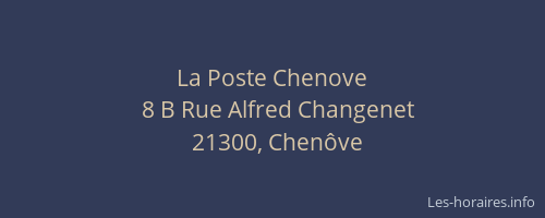 La Poste Chenove