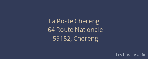 La Poste Chereng