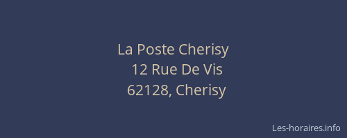 La Poste Cherisy