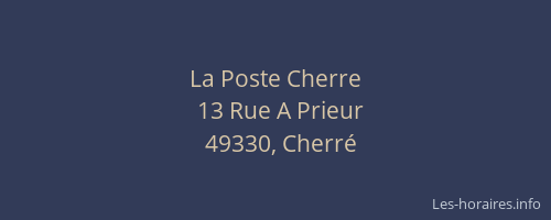 La Poste Cherre
