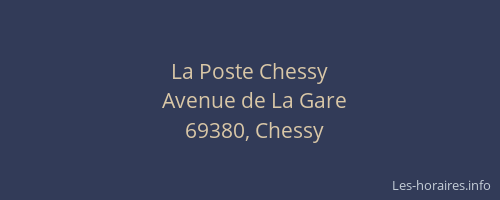 La Poste Chessy