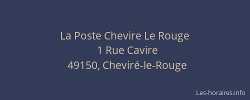 La Poste Chevire Le Rouge