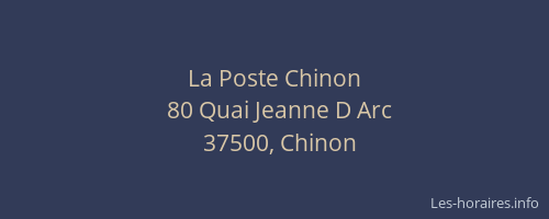 La Poste Chinon