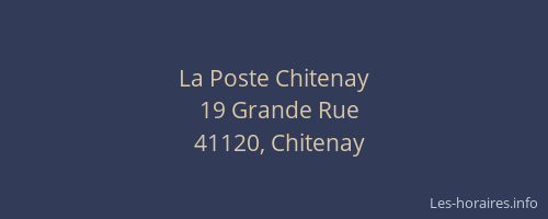 La Poste Chitenay