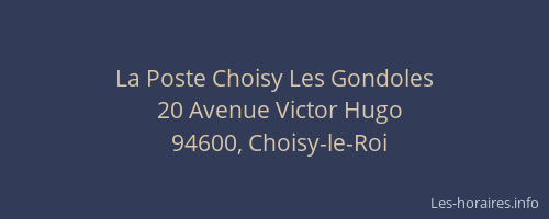 La Poste Choisy Les Gondoles