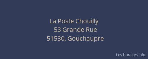 La Poste Chouilly