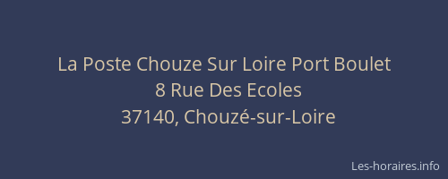 La Poste Chouze Sur Loire Port Boulet