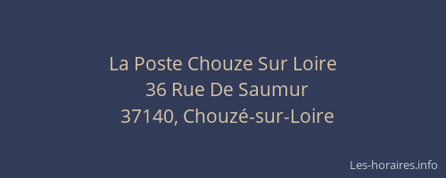 La Poste Chouze Sur Loire