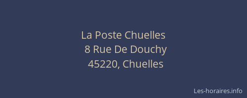 La Poste Chuelles