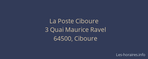 La Poste Ciboure